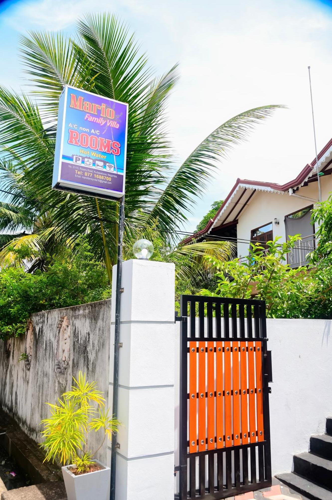 Mario Family Villa And Restaurant Negombo Exterior foto